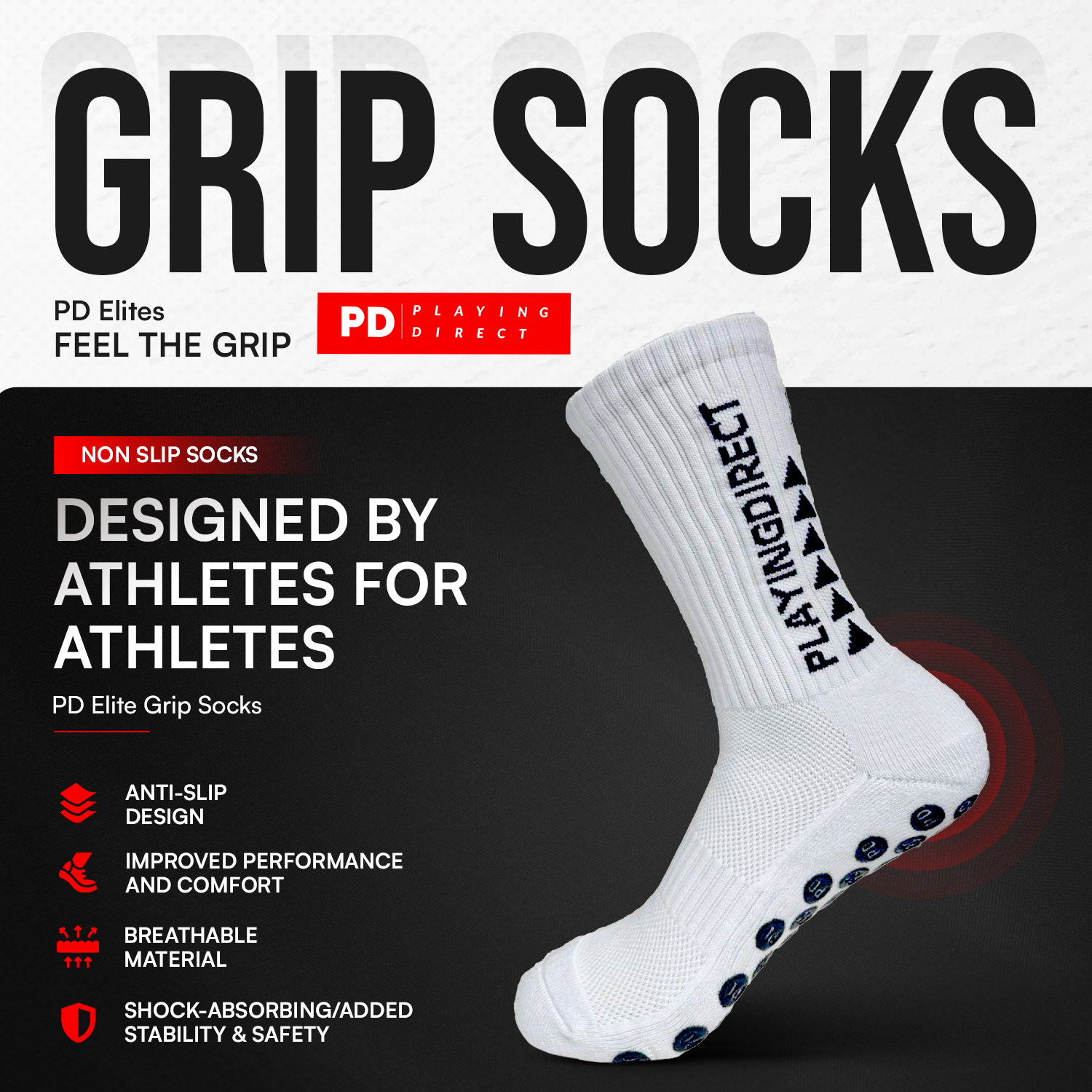 GRIP SOCKS 2.0 MIDCALF LENGTH - BLUE