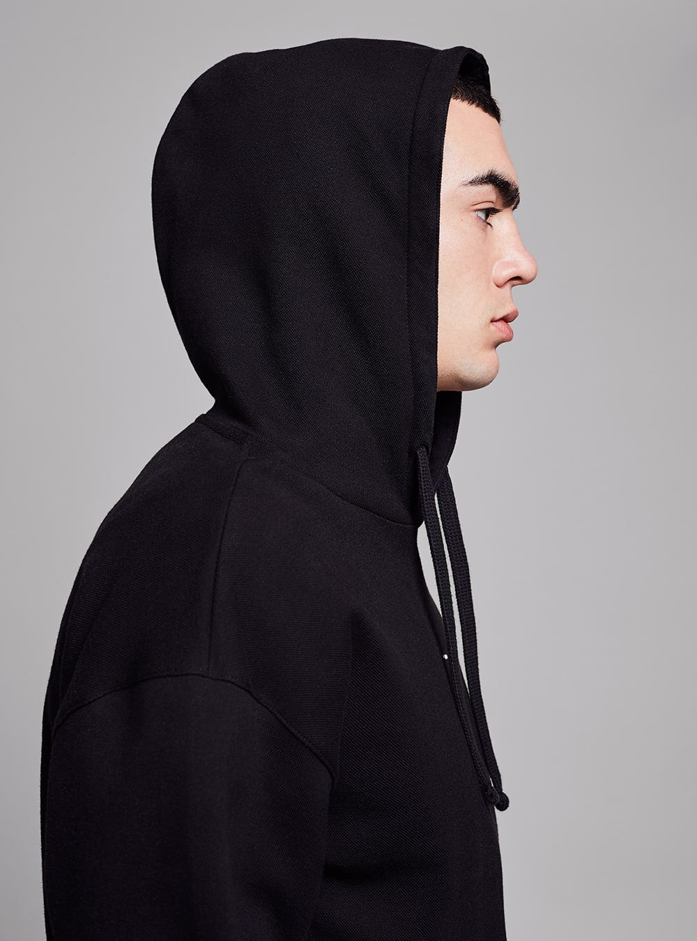 Piqué hoodie
